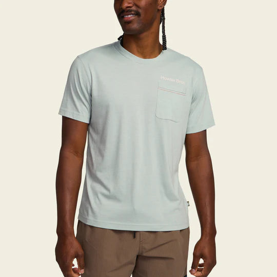 Pelican Postage Pocket T-Shirt | Puritan Gray