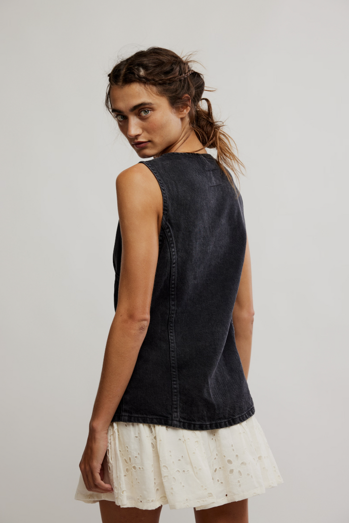Free People Aimee Vest | Black