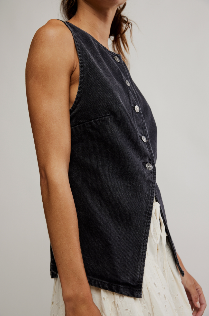 Free People Aimee Vest | Black