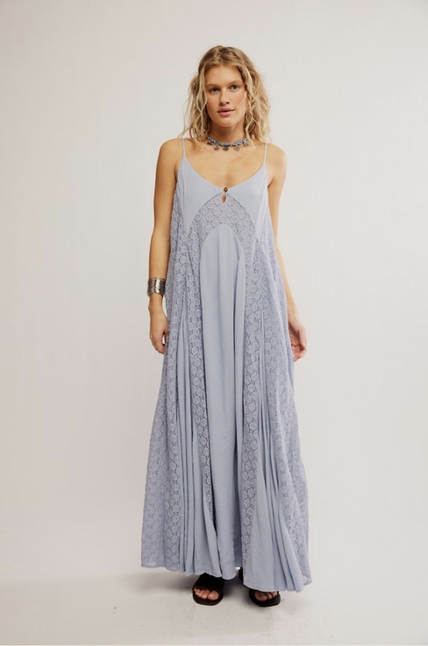 Free People Trail Of Flowers Maxi Dress | Dried Hydrangea