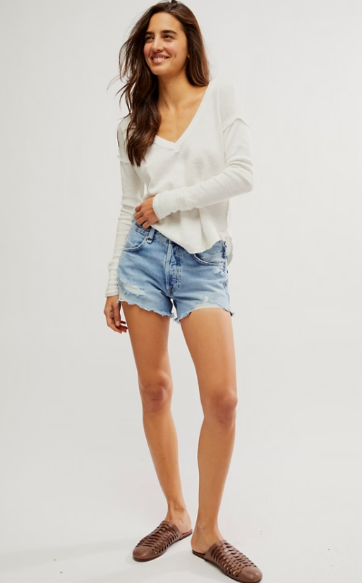 Free People Now or Never Denim Short | Moon Child