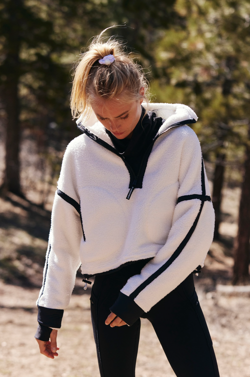 FP Movement Mountain High 1/2 Zip White Combo