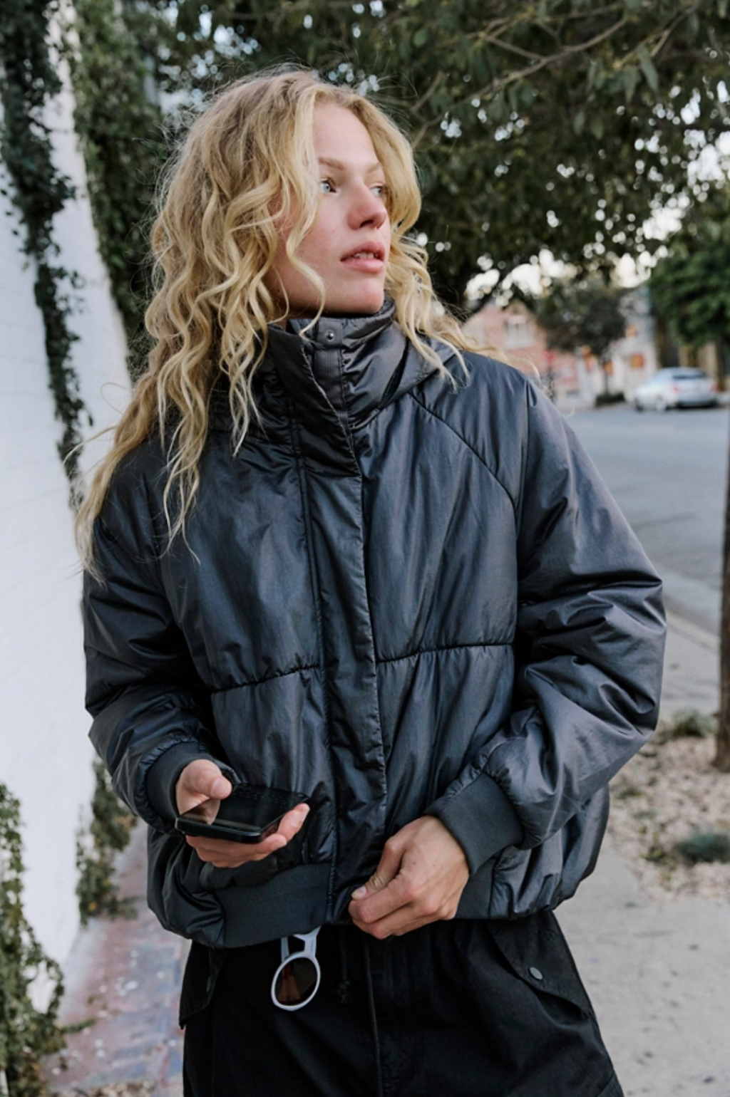 FP Movement Maxed Out Puffer Jacket in Vintage Black 
