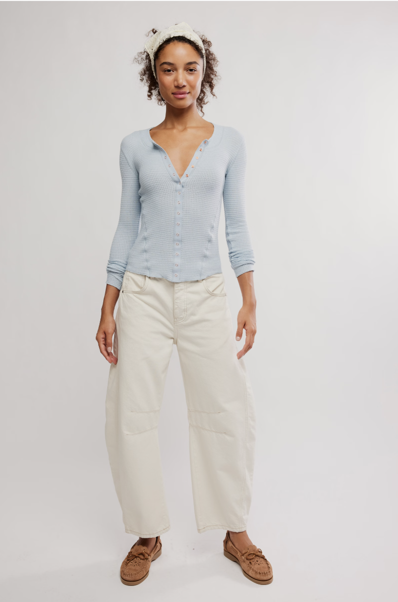 Free People Going Places Cardi | Pearl Blue