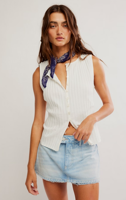 Free People Tilly Vest | Ivory