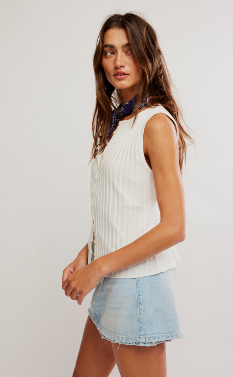 Free People Tilly Vest | Ivory