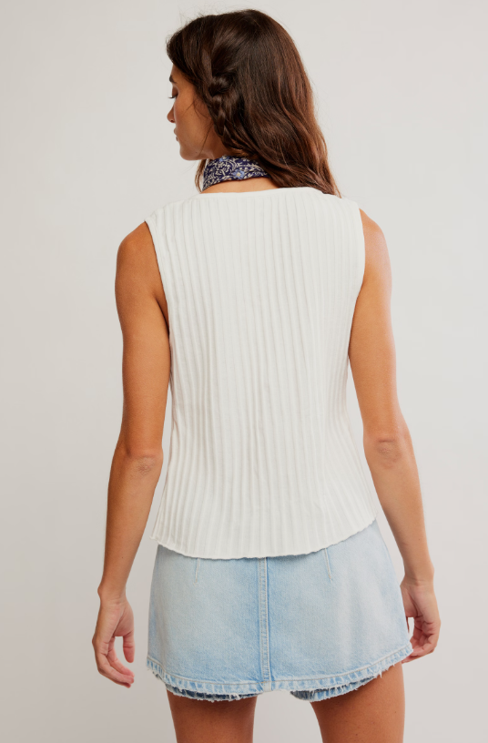 Free People Free People Tilly Vest | Ivory