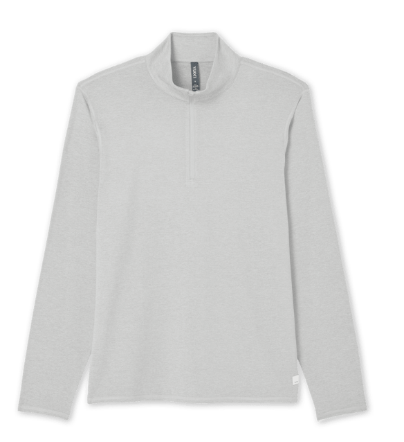Vuori Ponto 1/2 Zip Mock | Salt Heather