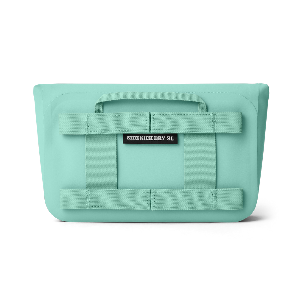 Mint green bag labeled 'SIDEKICK DRY 3L' on a white background