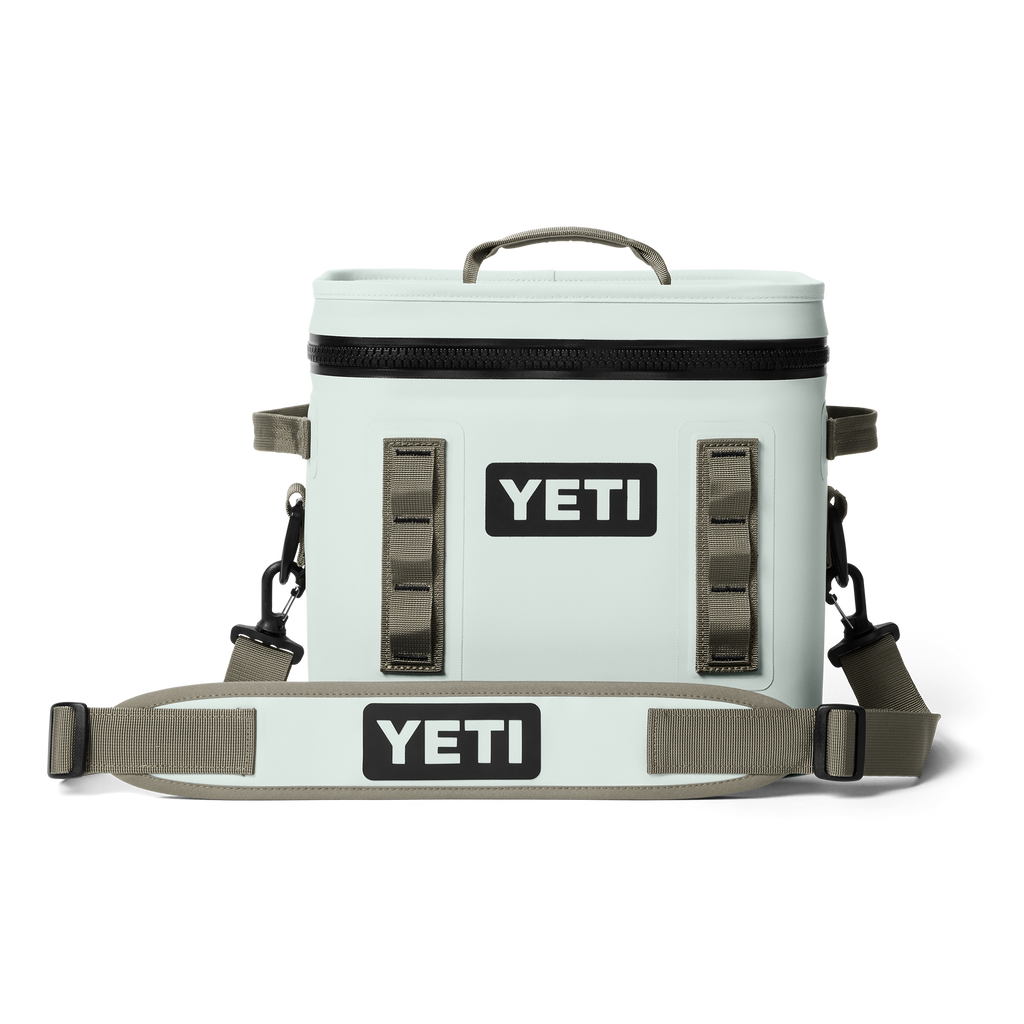 YETI cooler bag with straps on a white background