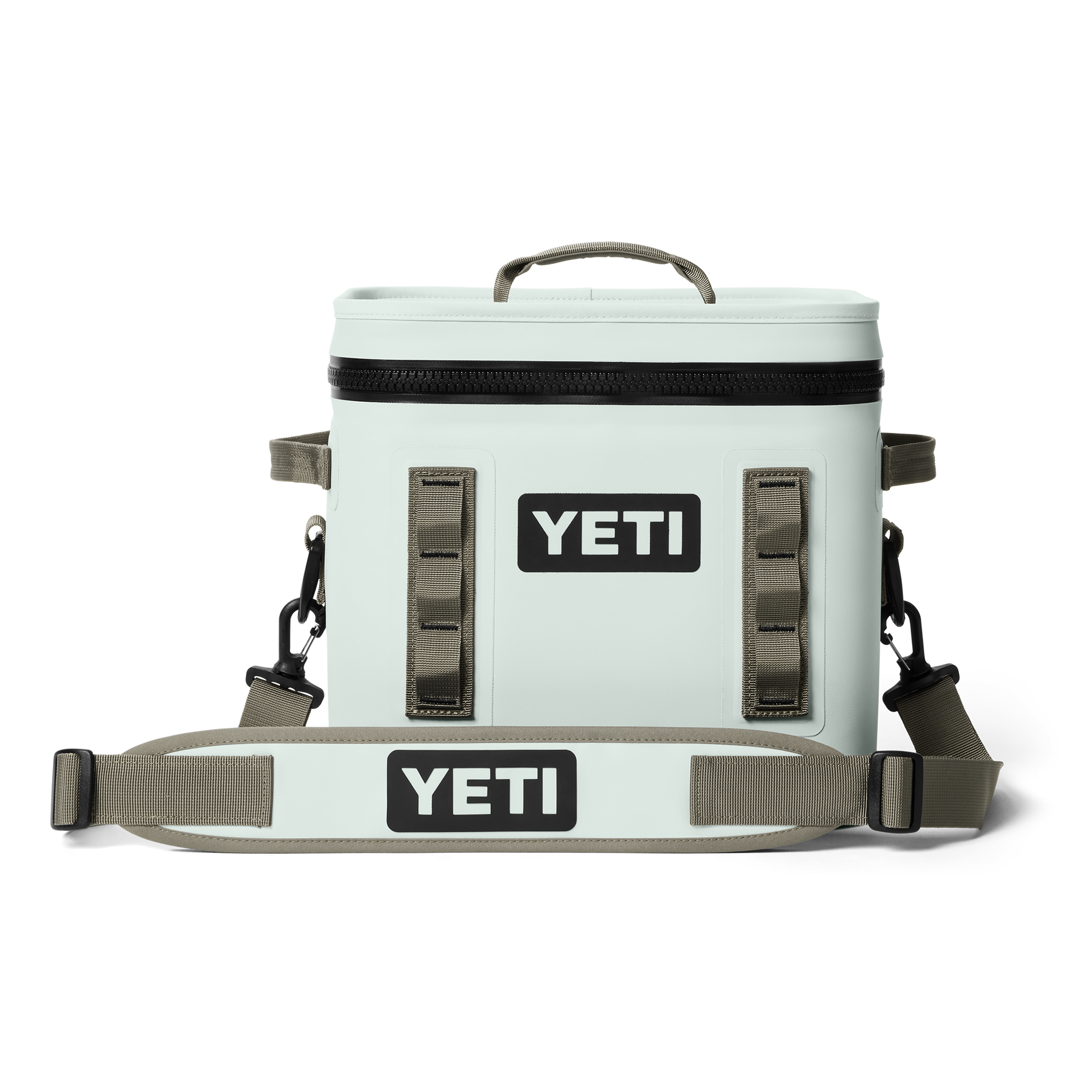 YETI cooler bag with straps on a white background
