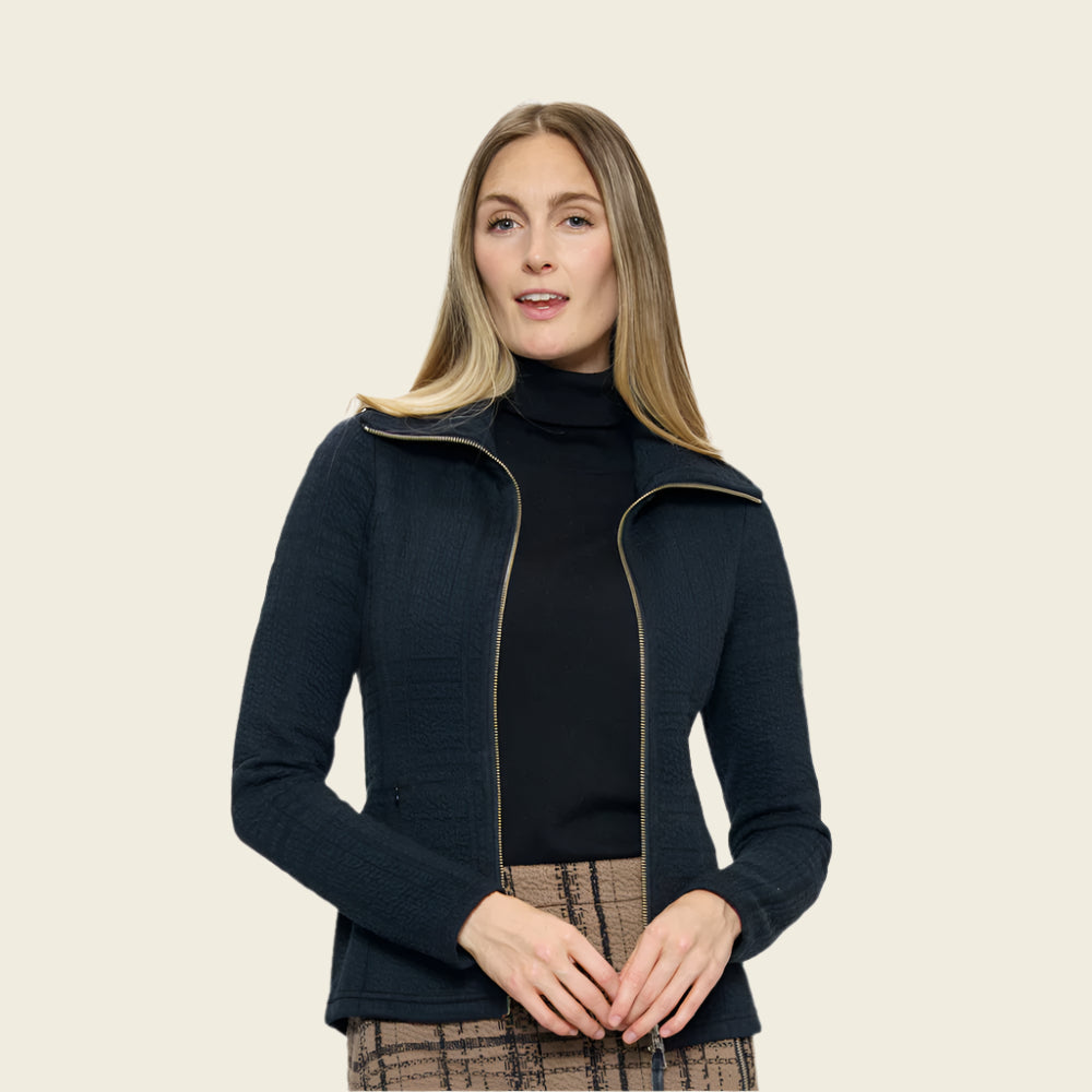 tonia debellis Shiloh Jacket Uniquilt Black