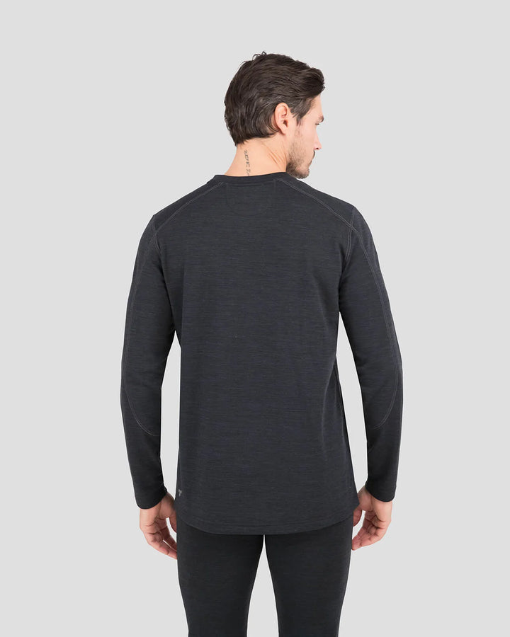 Terramar 3.0 Men's Thermawool Crew Base Layer Smoke Heather