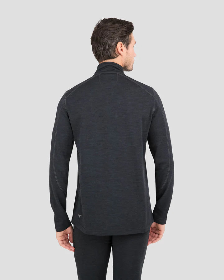 Terramar Men's Half Zip Thermawool 3.0 smoke heather