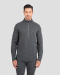 Terramar 2.0 M's Ultra Merino Half Zip Charcoal Heather