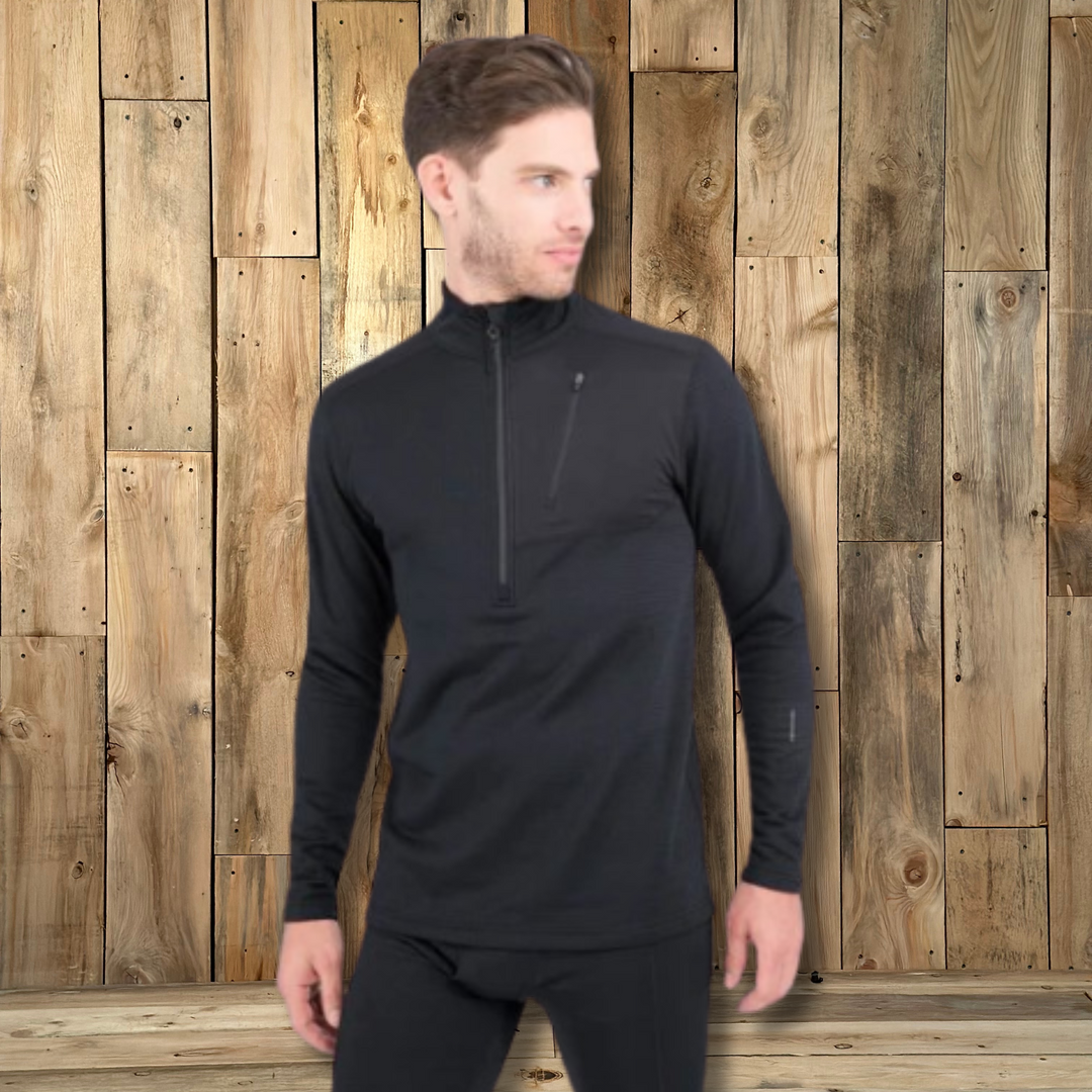 Terramar Men's Ecolator Half Zip 3.0 Black