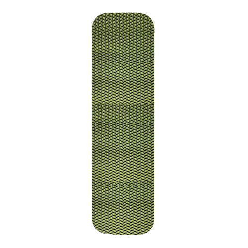 Green textured mat on a white background