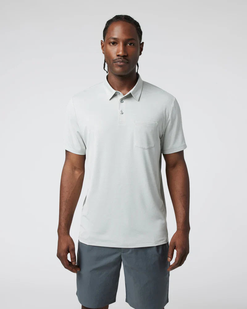 Vuori Men's Zephyr Polo | Sky Grey