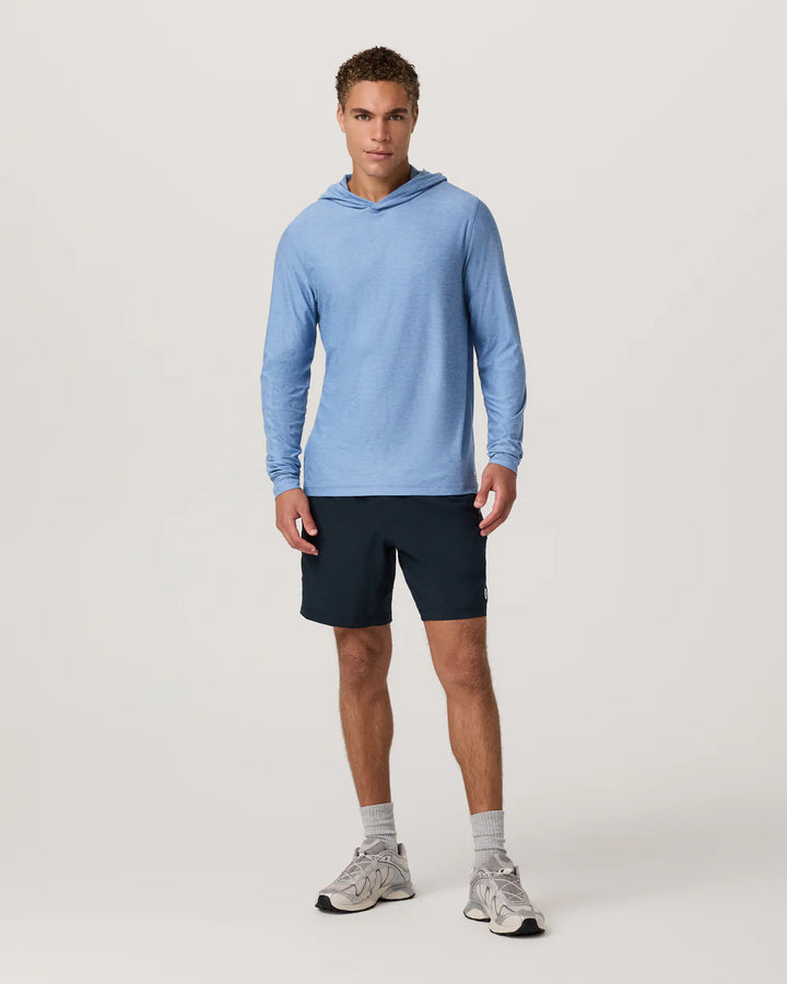 Vuori Strato Tech Hoodie | Isle Blue Heather
