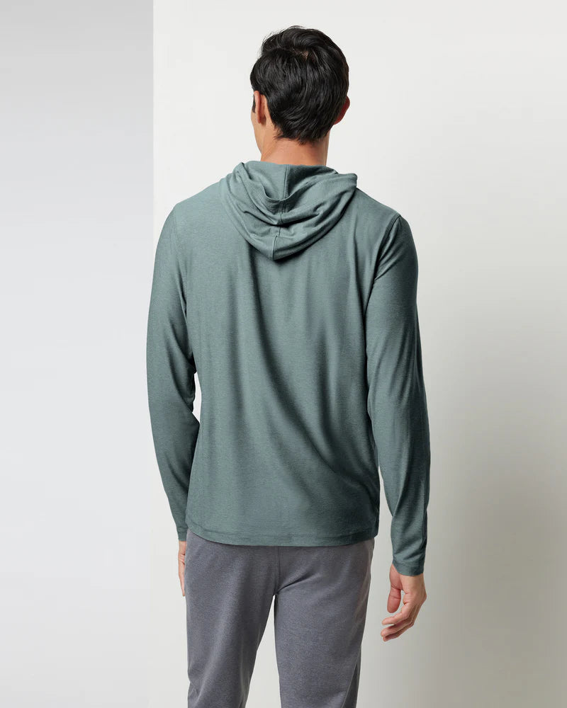 Vuori M's Strato Tech Hoodie | Smoked Beryl