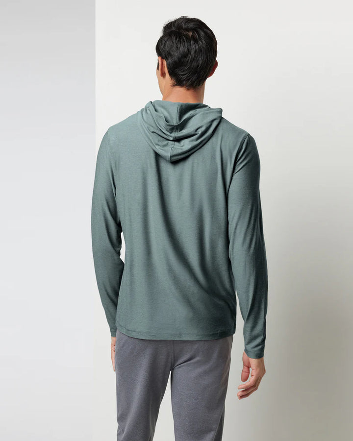 Vuori M's Strato Tech Hoodie | Smoked Beryl