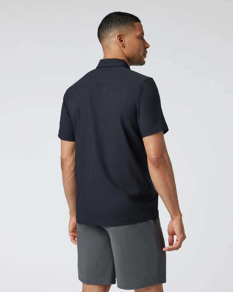 Vuori S/S Manhattan Button Down | Black