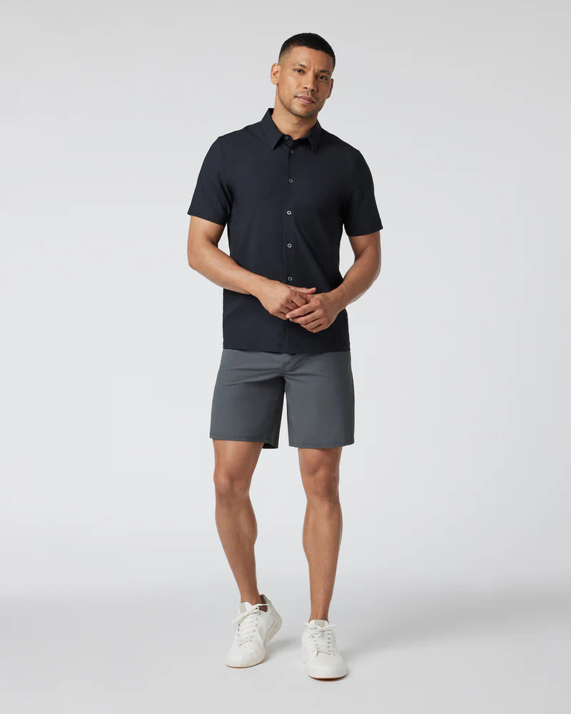 Vuori S/S Manhattan Button Down | Black