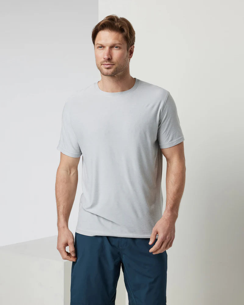 Vuori Men's Strato Tech Tee | Platinum Heather