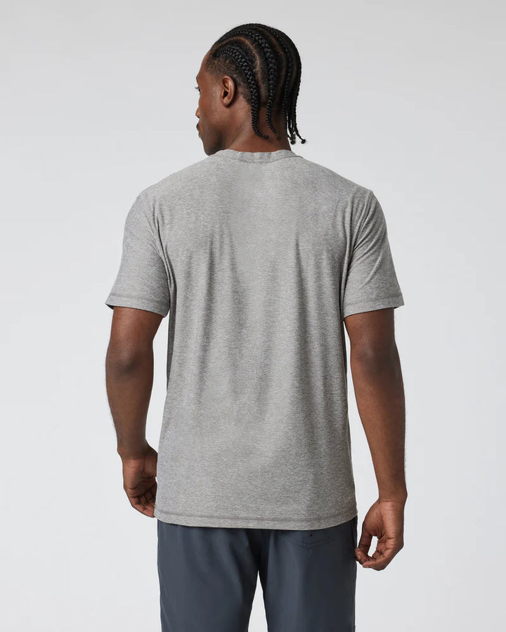 Vuori Men's Strato Tech Tee | Heather Grey