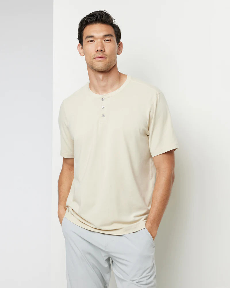 Vuori M's Short Sleeve Ever Henley Cashew