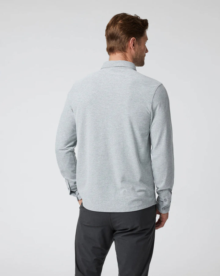 Vuori Long-Sleeve Ace Button Down | Light Grey