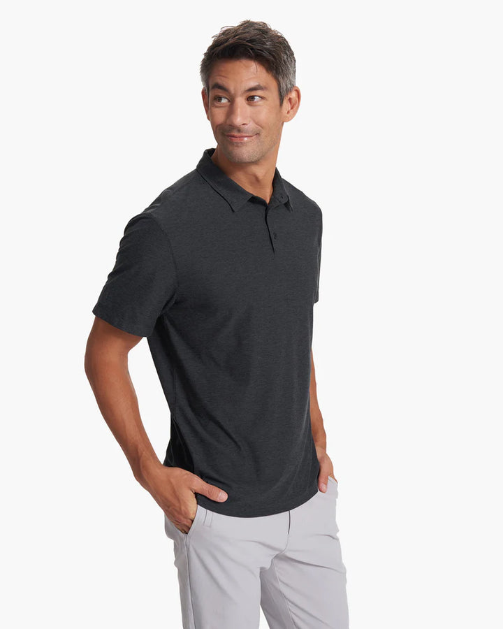 Vuori M's Strato Tech Polo | Charcoal Heather