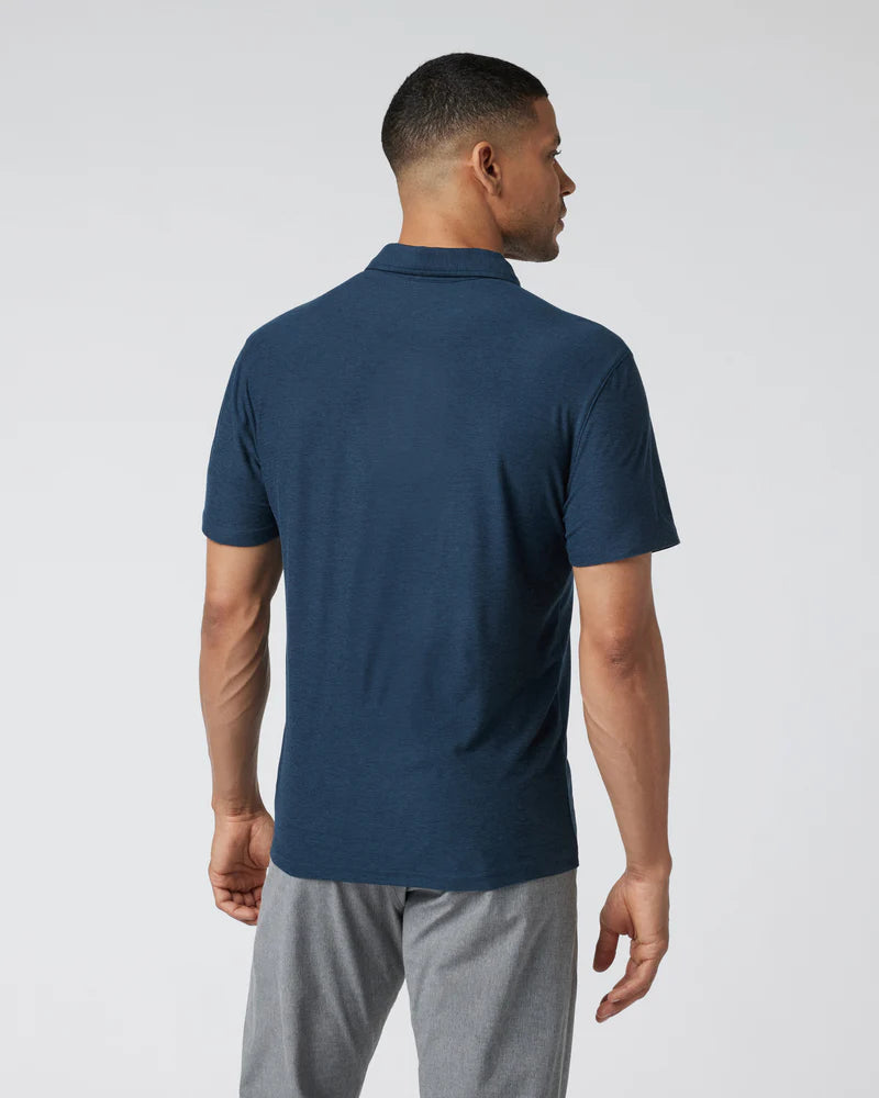 Vuori M's Strato Tech Polo | Navy Heather