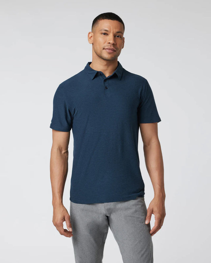 Vuori M's Strato Tech Polo | Navy Heather