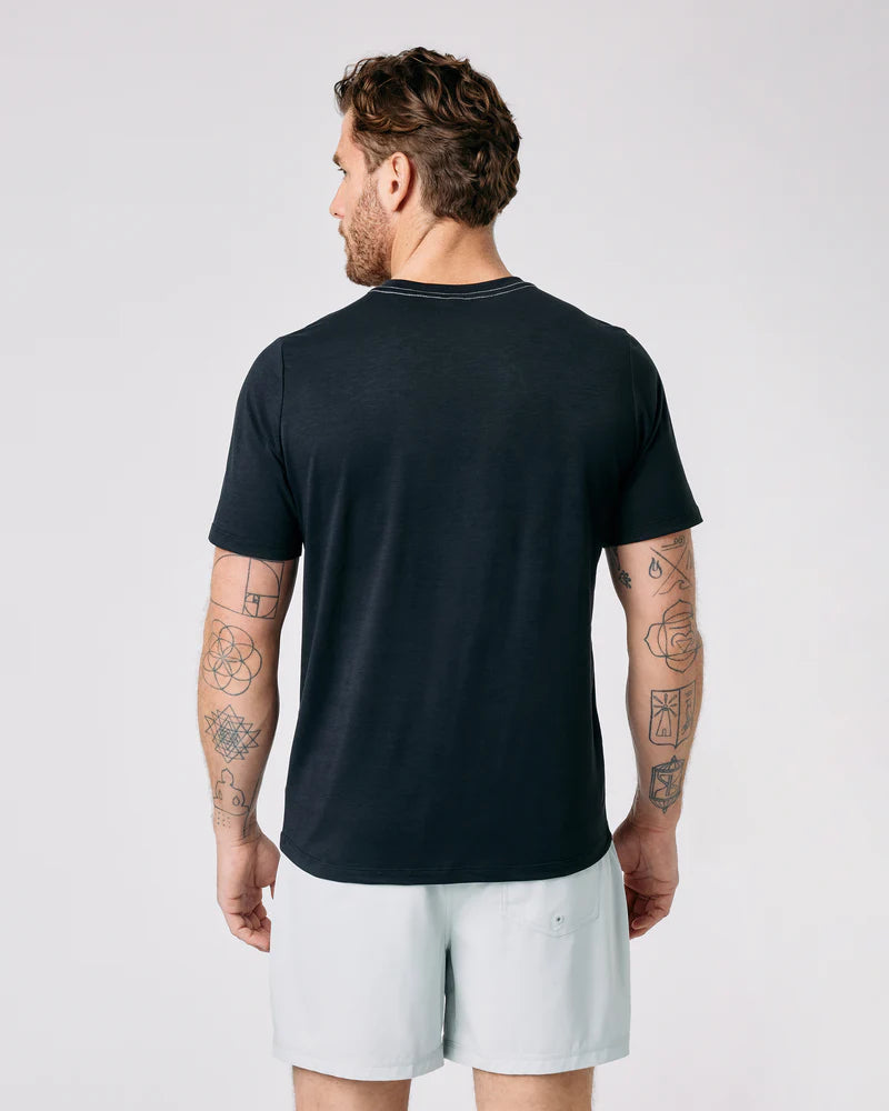 Vuori Men's Current Tech Tee | Black