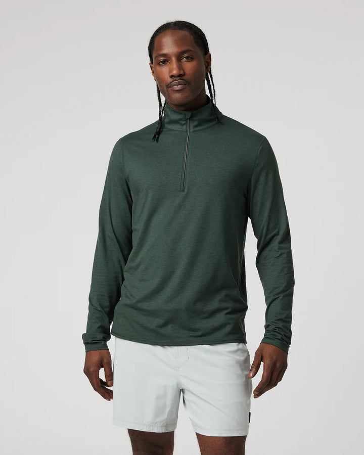 Vuori M's Ease Performance Half Zip 2.0 Aspen Heather