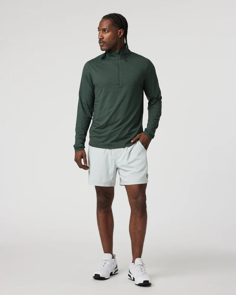 Vuori M's Ease Performance Half Zip 2.0 Aspen Heather