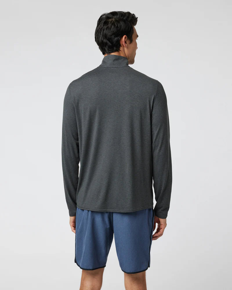 Vuori Men's Ease Performance Half Zip | Charcoal Heather