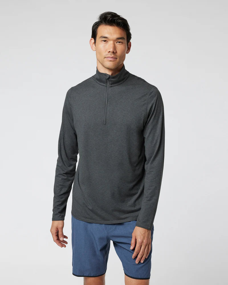 Vuori M's Ease Performance Half Zip | Charcoal Heather