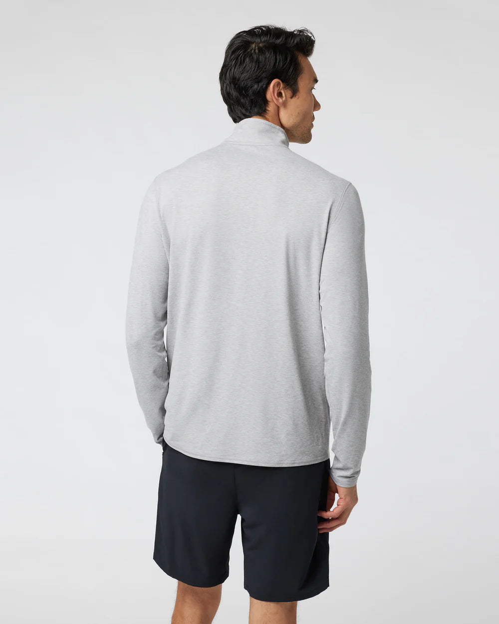 Vuori M's Ease Performance Half Zip 2.0 | Light Heather Grey
