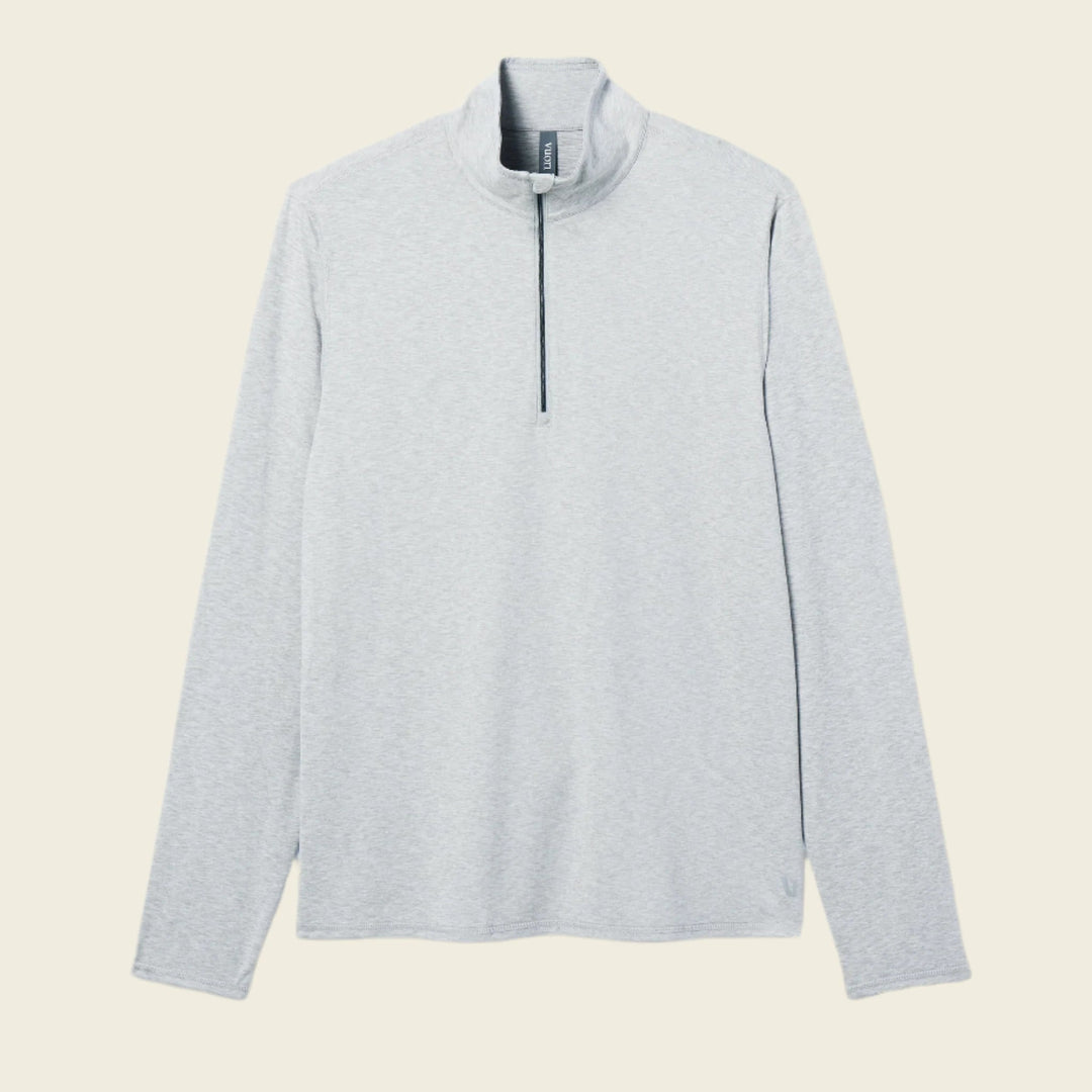Vuori M's Ease Performance Half Zip 2.0 | Light Heather Grey