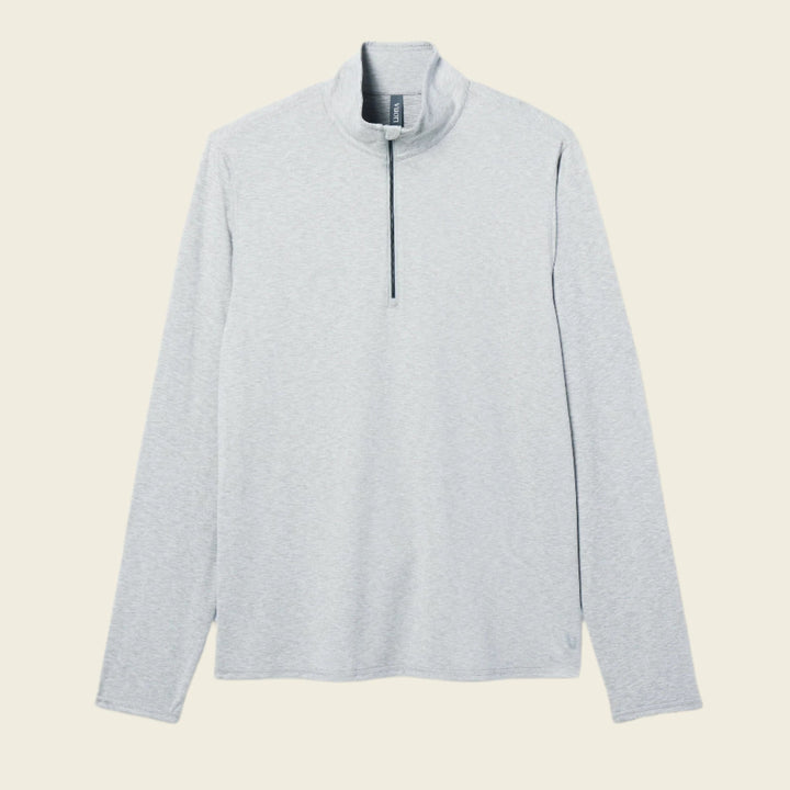 Vuori M's Ease Performance Half Zip 2.0 | Light Heather Grey