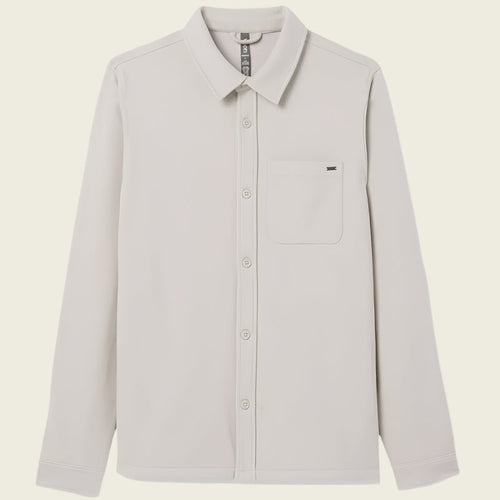 Vuori Beldon Shirt Jacket Knit Twill | Oatmeal
