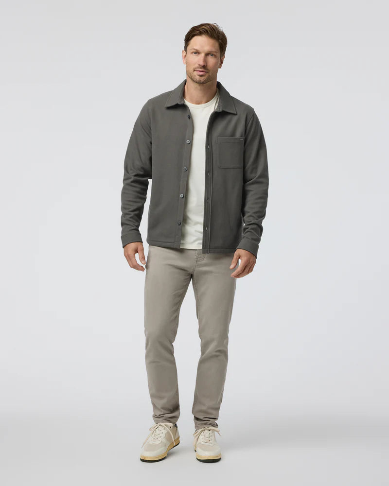 Vuori Beldon Shirt Jacket Knit Twill | Oregano