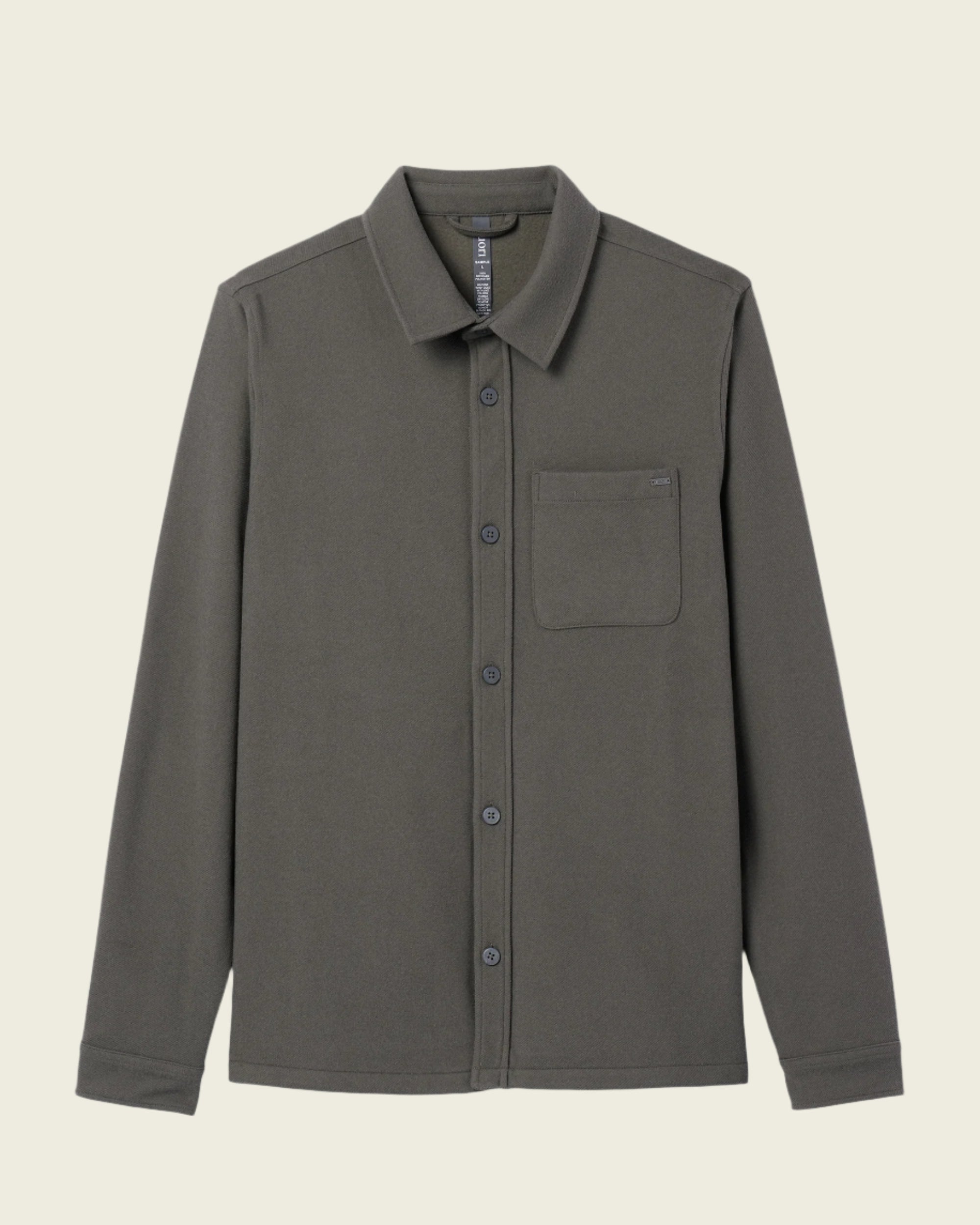 Vuori Beldon Shirt Jacket Knit Twill | Oregano