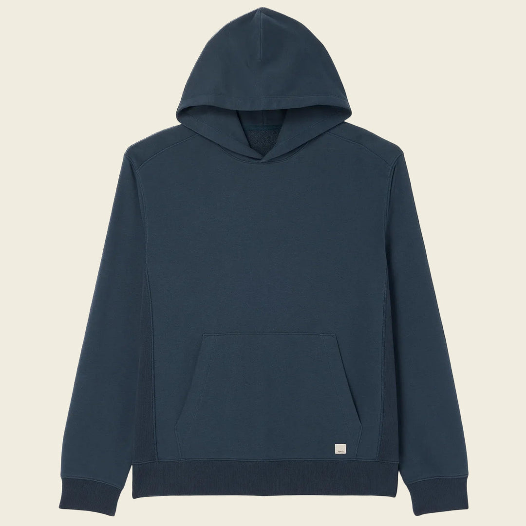 Navy blue hoodie on a white background