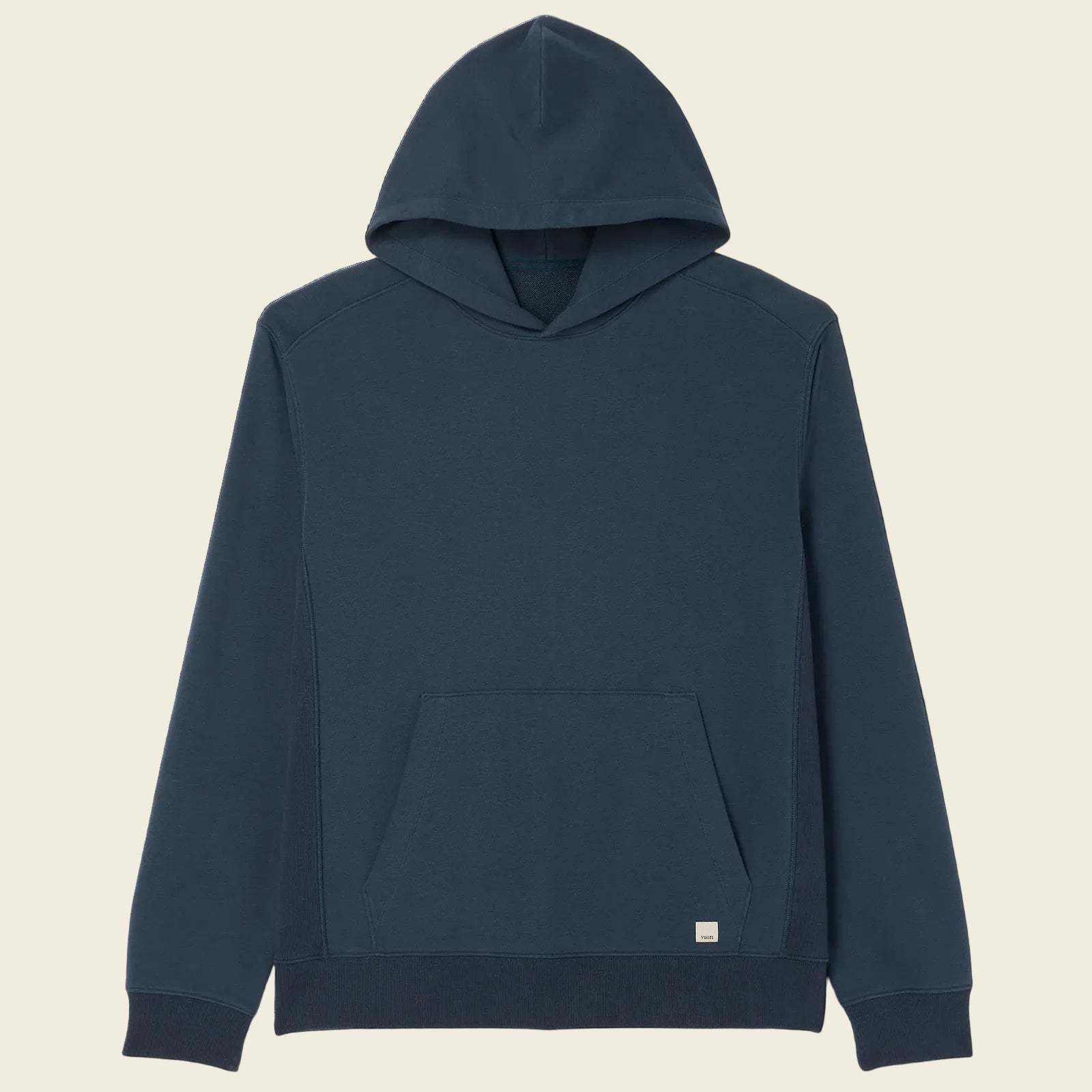 Navy blue hoodie on a white background