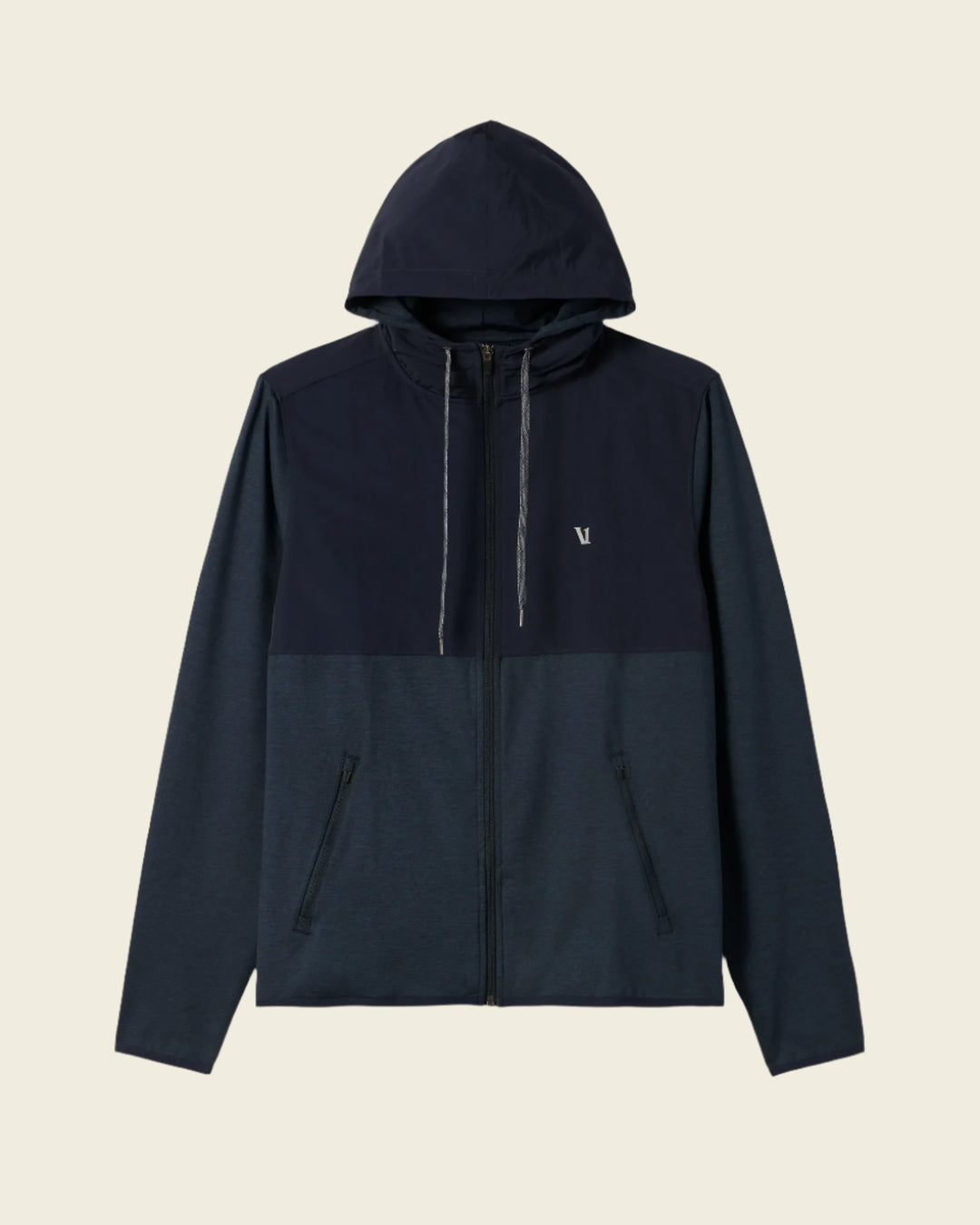 Vuori Sunday Element Jacket | Ink Heather Front