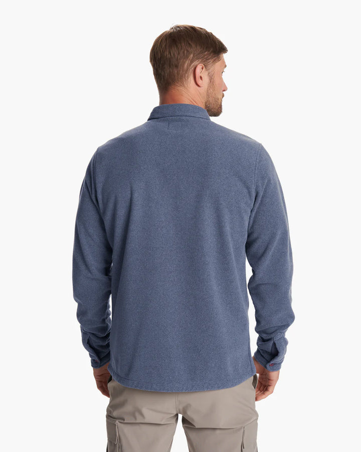 Vuori Men's Aspen Shirt Jacket | Azure Heather