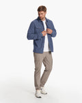 Vuori Men's Aspen Shirt Jacket | Azure Heather